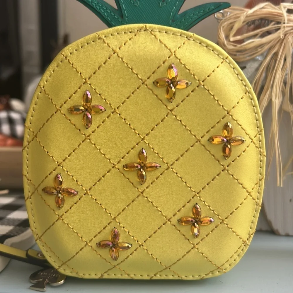 NWT Kate Spade pineapple coin pouch
